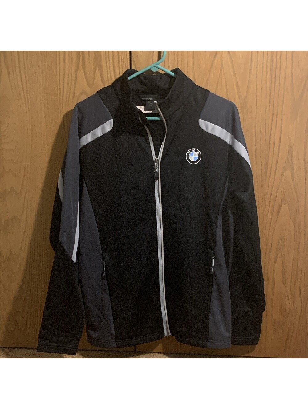 BMW North End Full Zip Performance Jacket Men’s Medium Black Gray Embroidered M